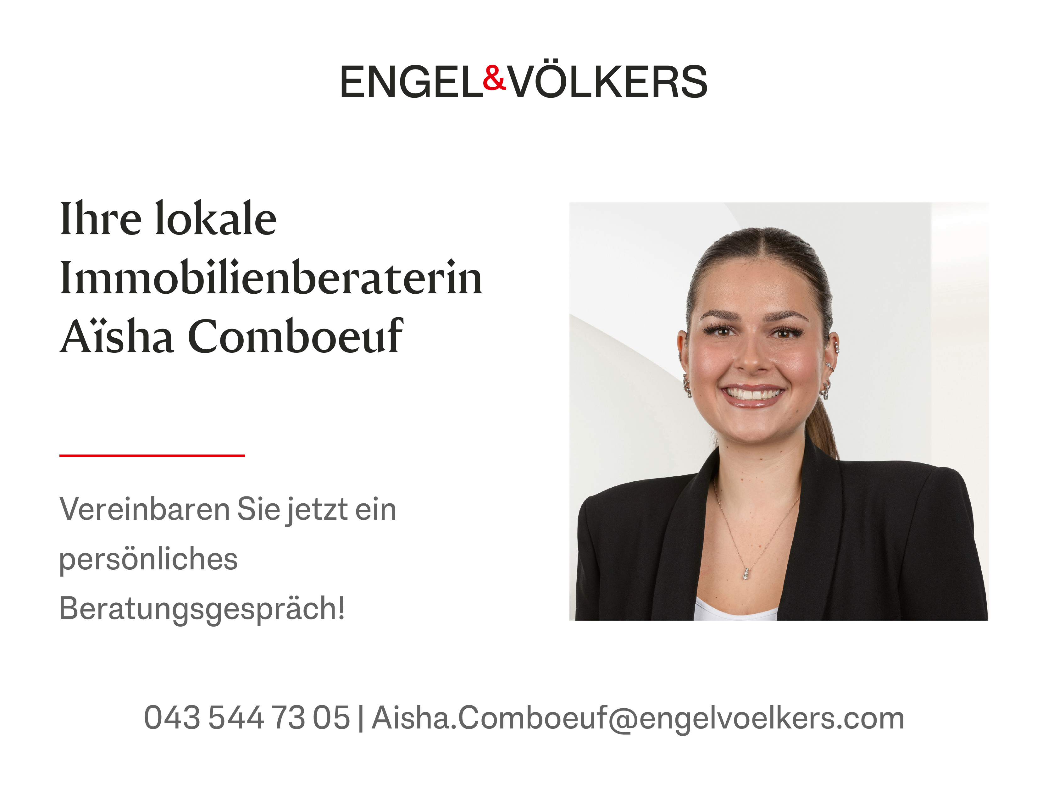 Werbebild einer Immobilienberaterin