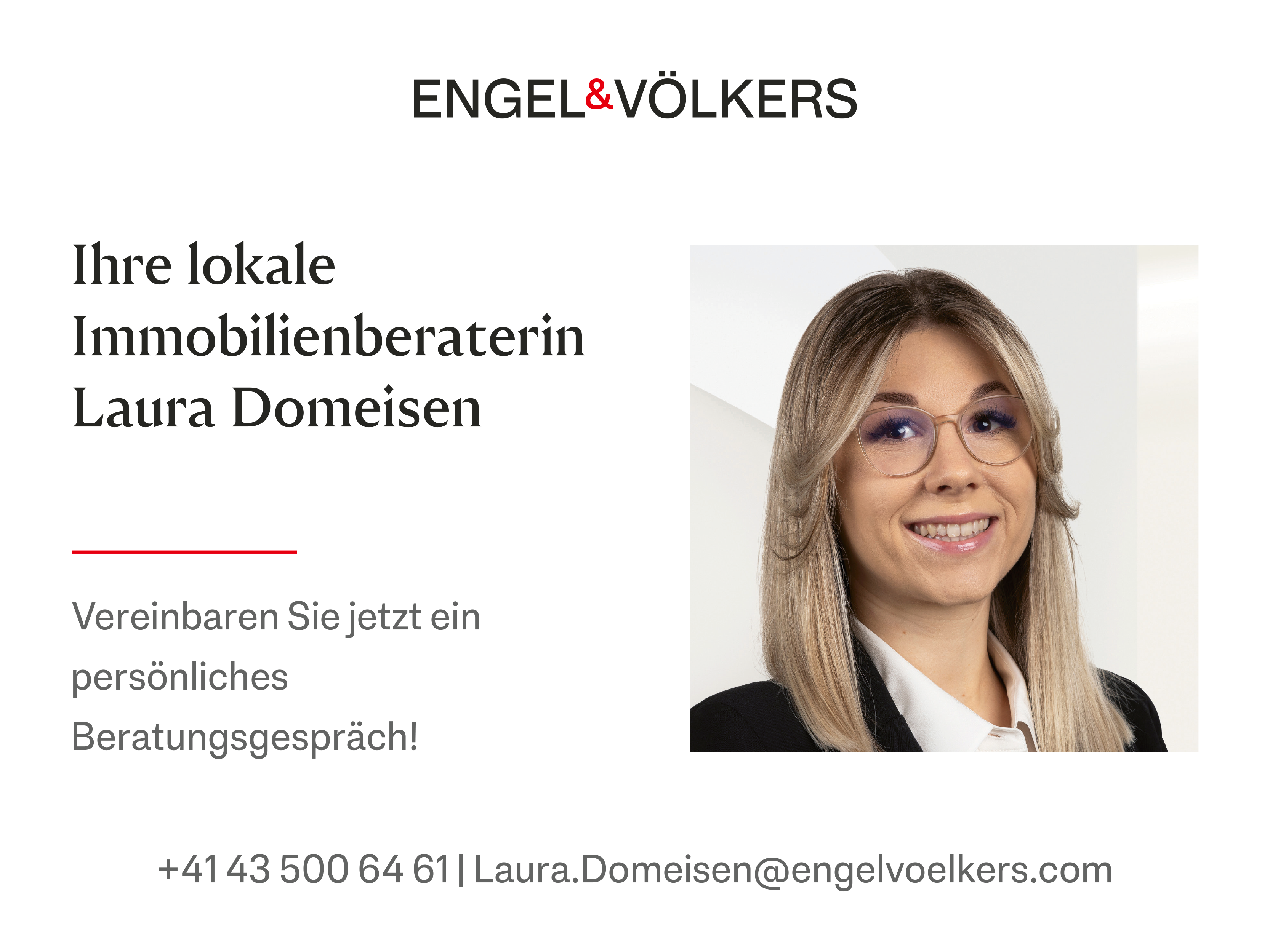 Agenten- und Kontaktanzeige von Engel & Völkers