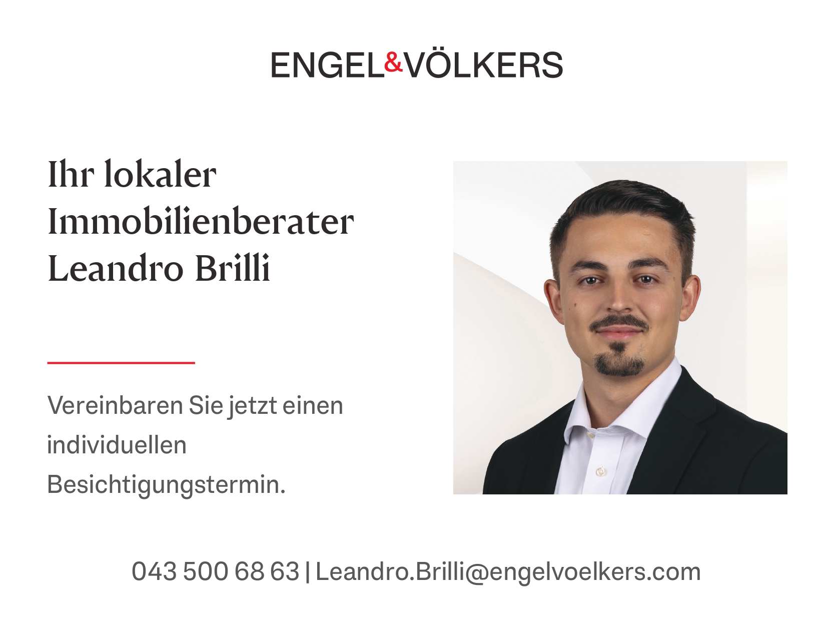 Makler- und Kontaktanzeige