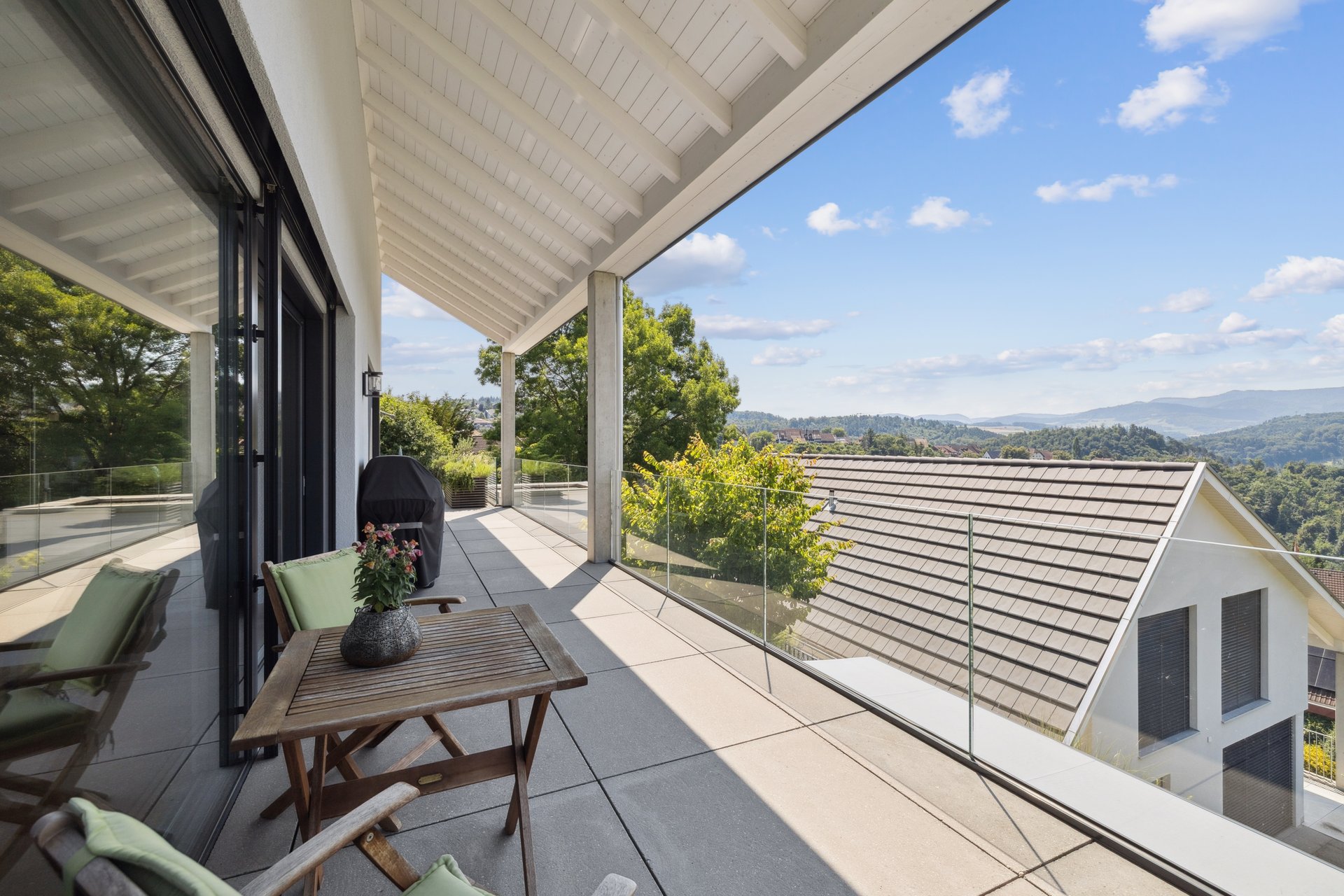 Balkon mit Panoramablick