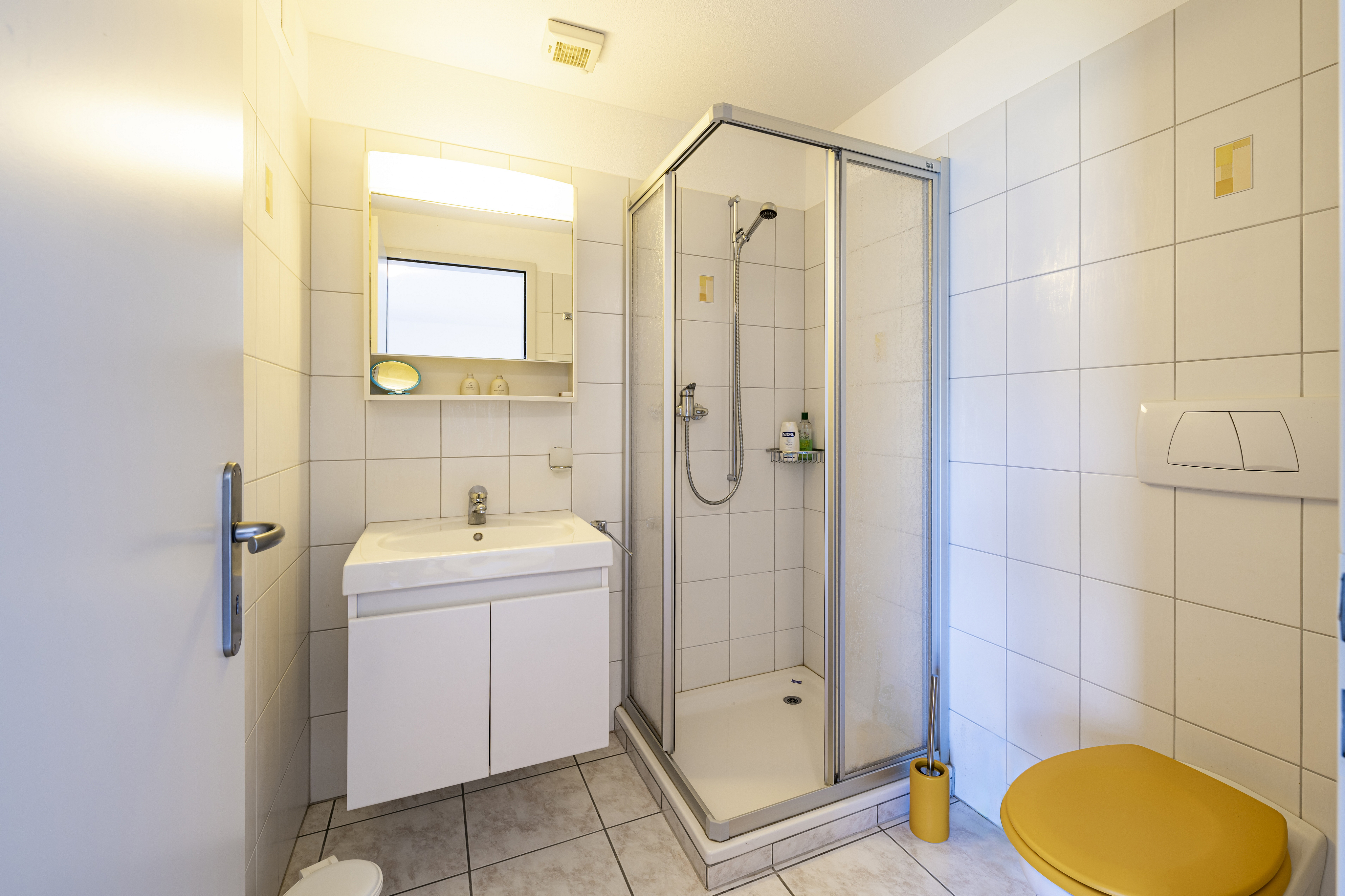 Kleines modernes Badezimmer mit Dusche