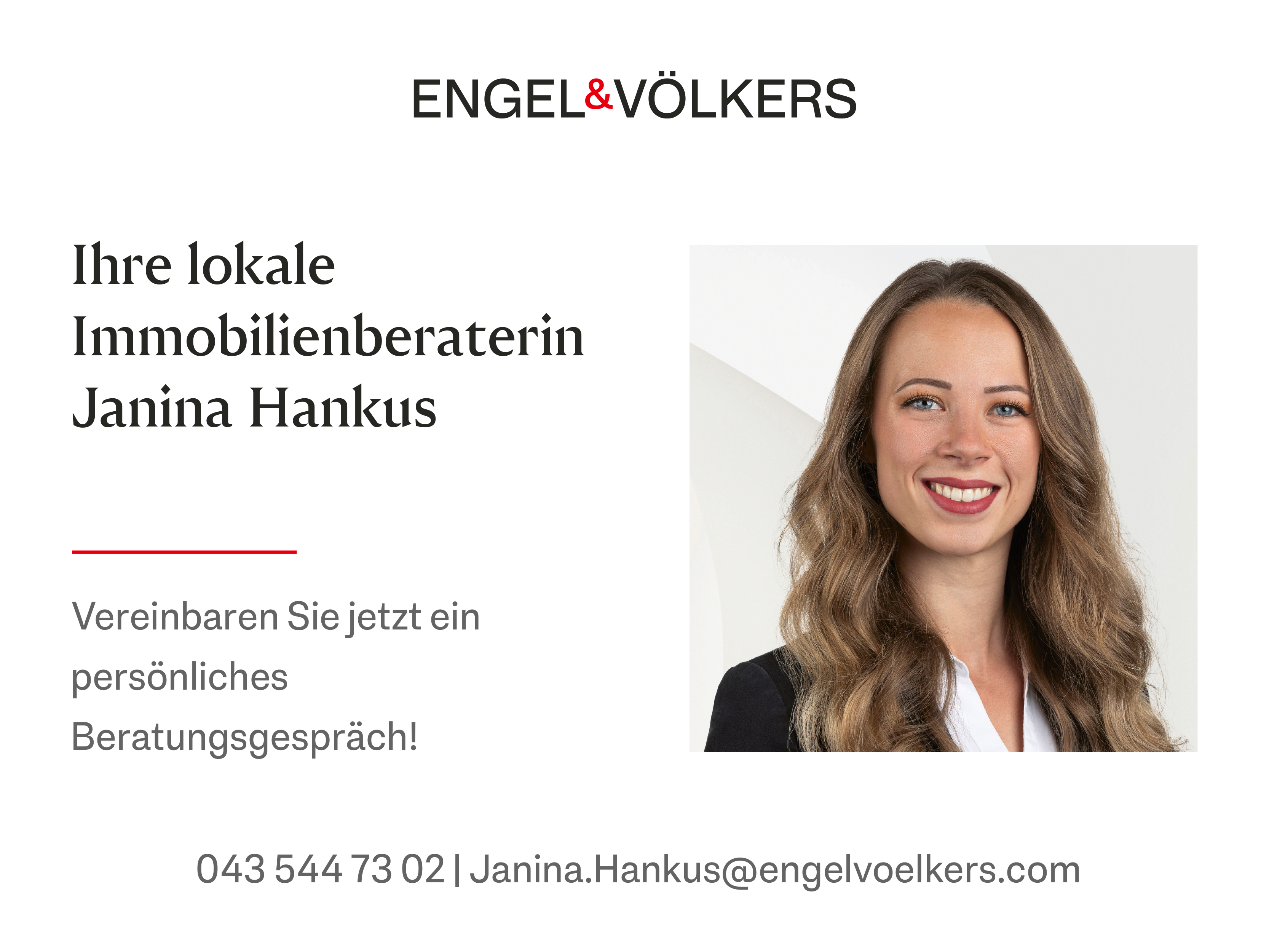 Makler-Branding mit Portrait und Kontaktdaten