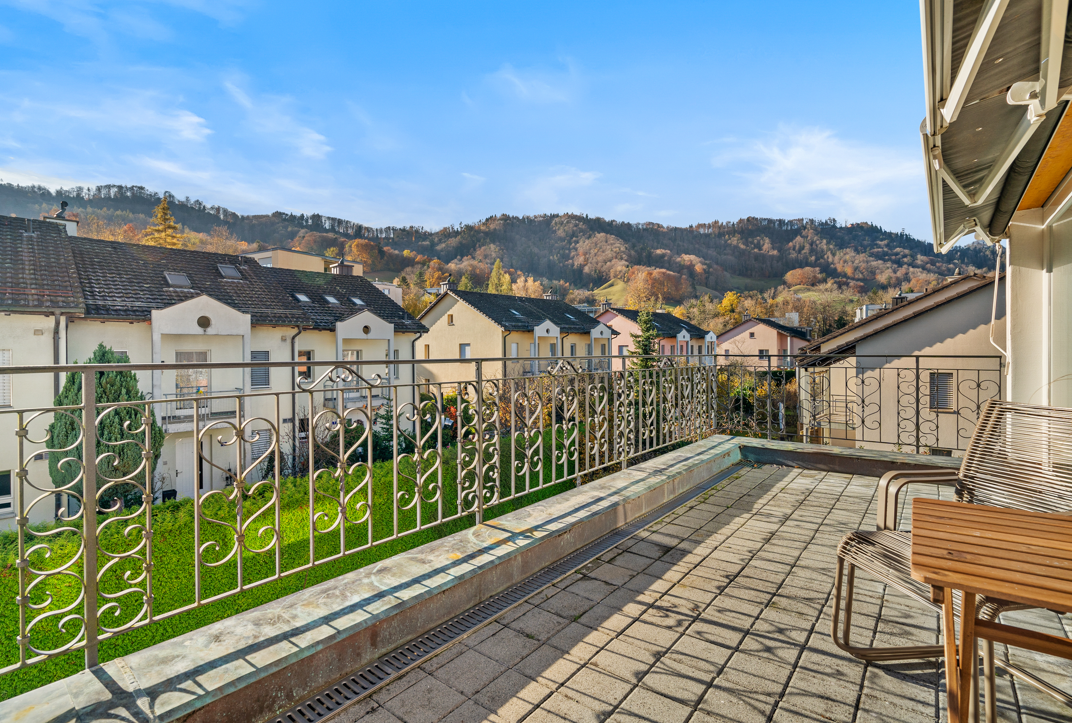 Terrasse mit Bergblick