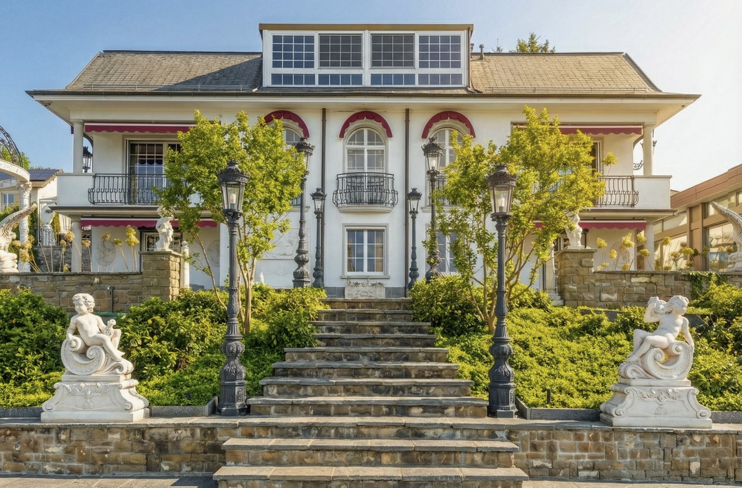 Exklusive Villa mit repräsentativer Gartenfassade