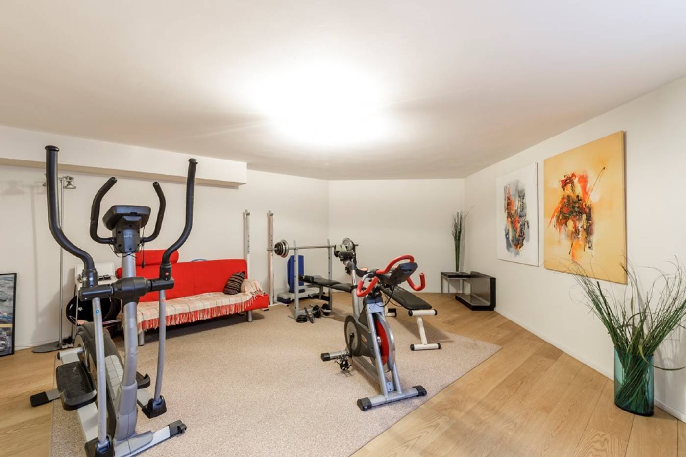 Fitnessraum im Souterrain