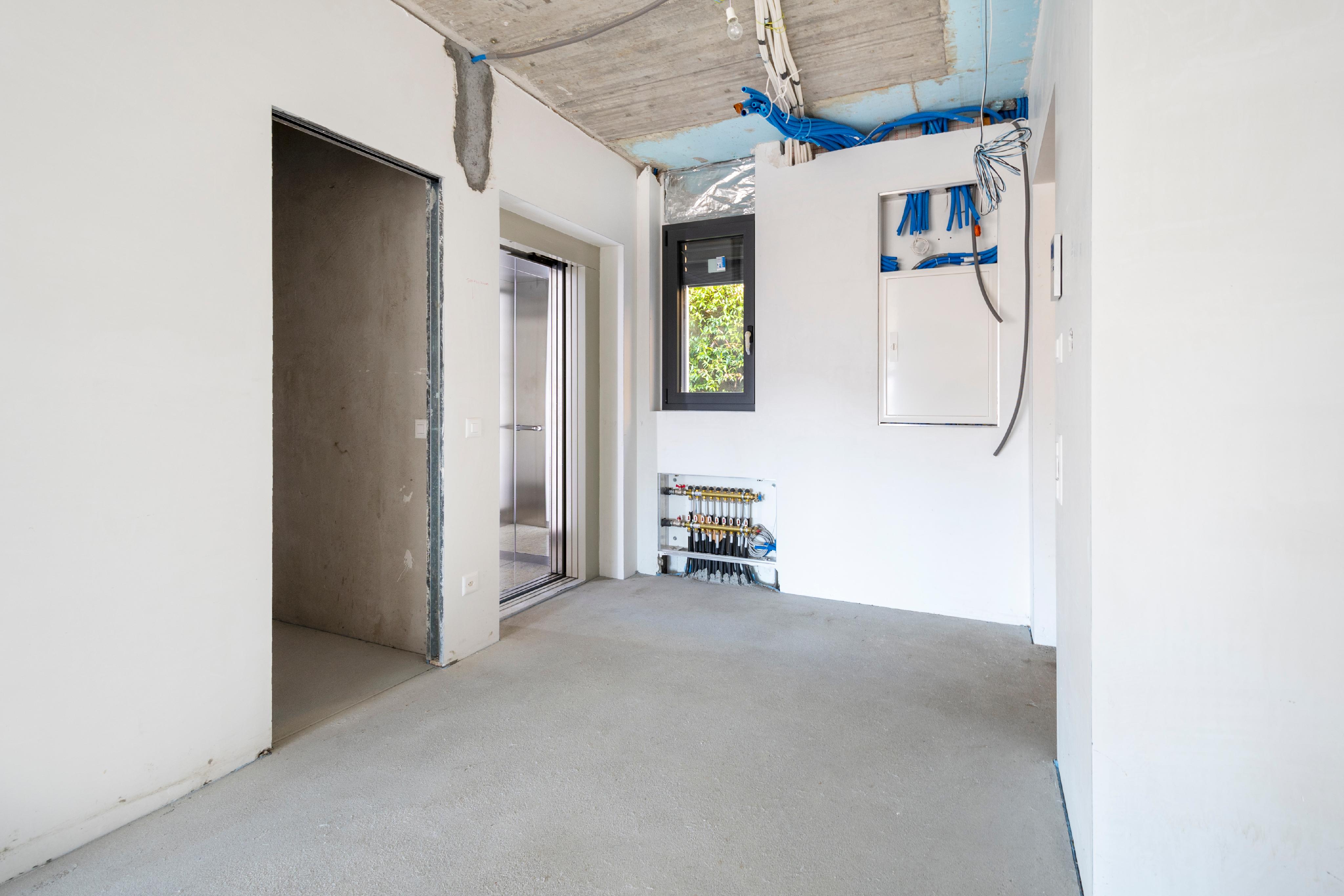 Technikraum im Rohbau