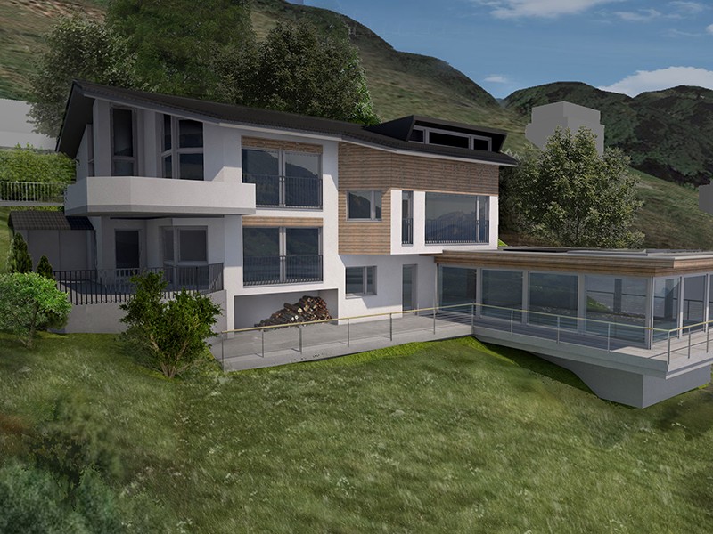 Moderne Villa am Hang