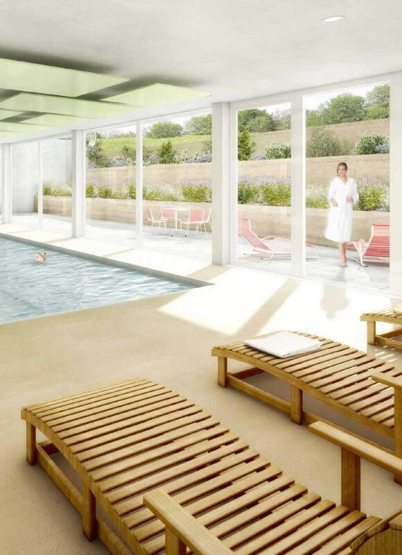 Innenpool mit Loungebereich