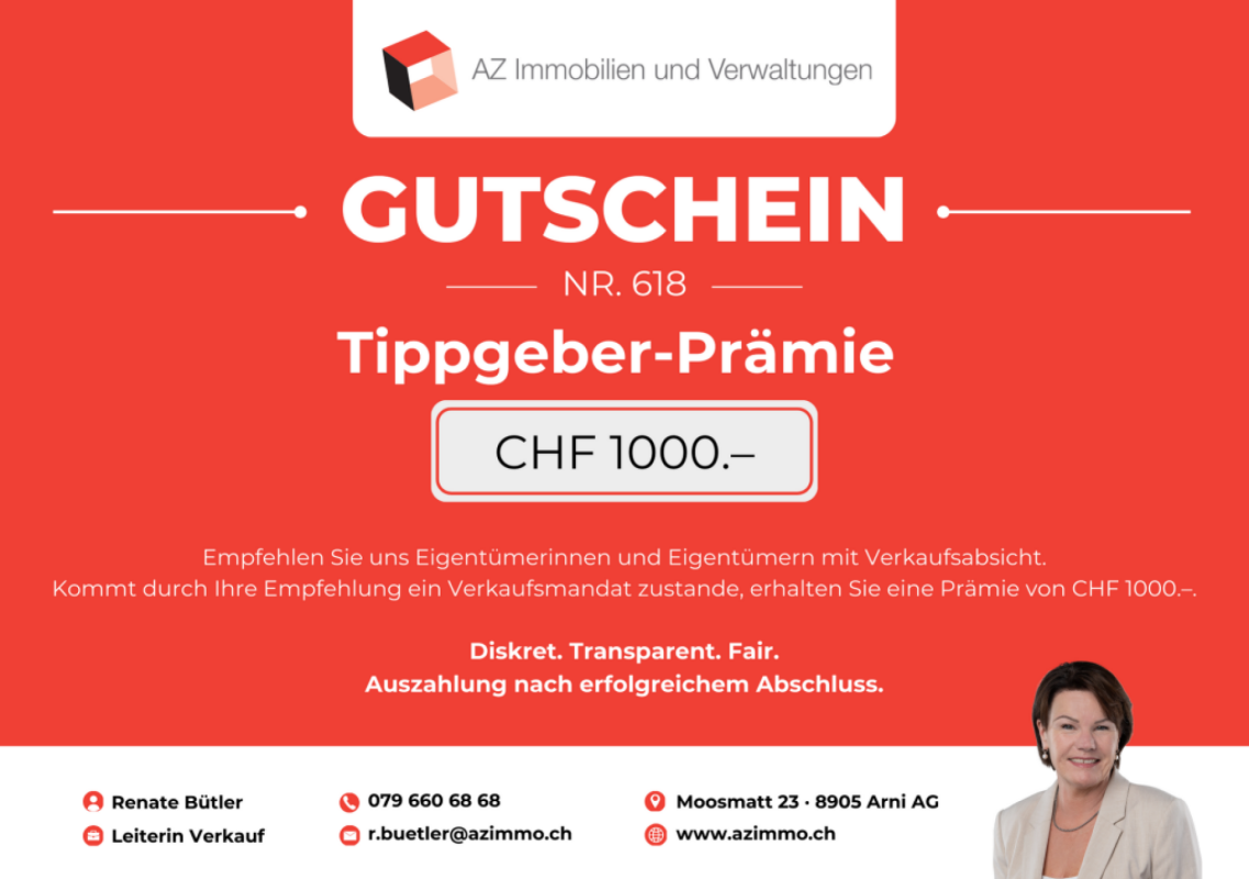 Werbe-Gutschein für Immobilienvermittlung
