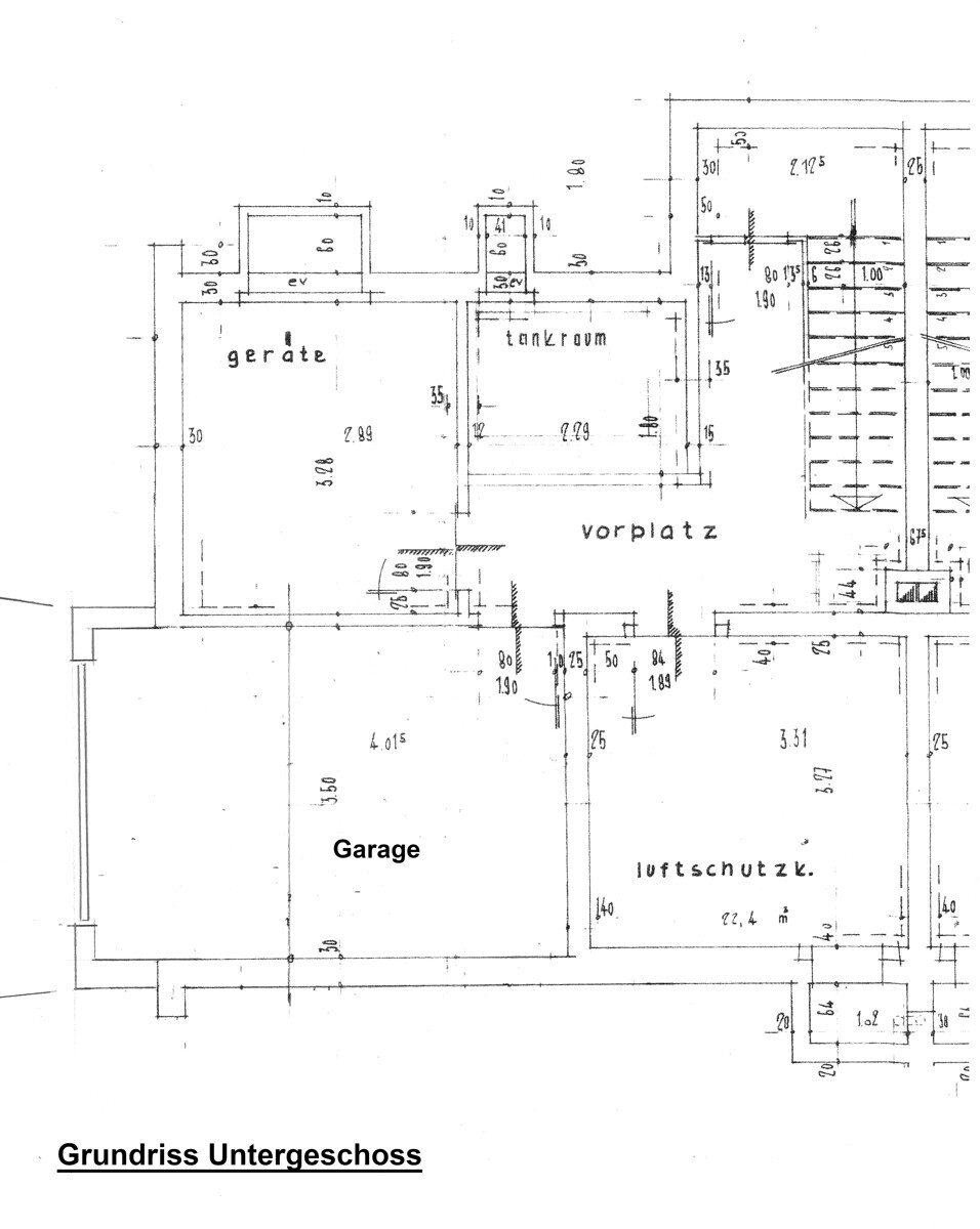 Grundriss Untergeschoss