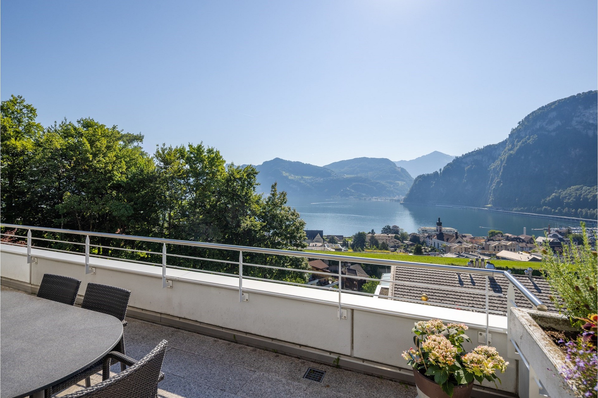 Balkon mit Seeblick