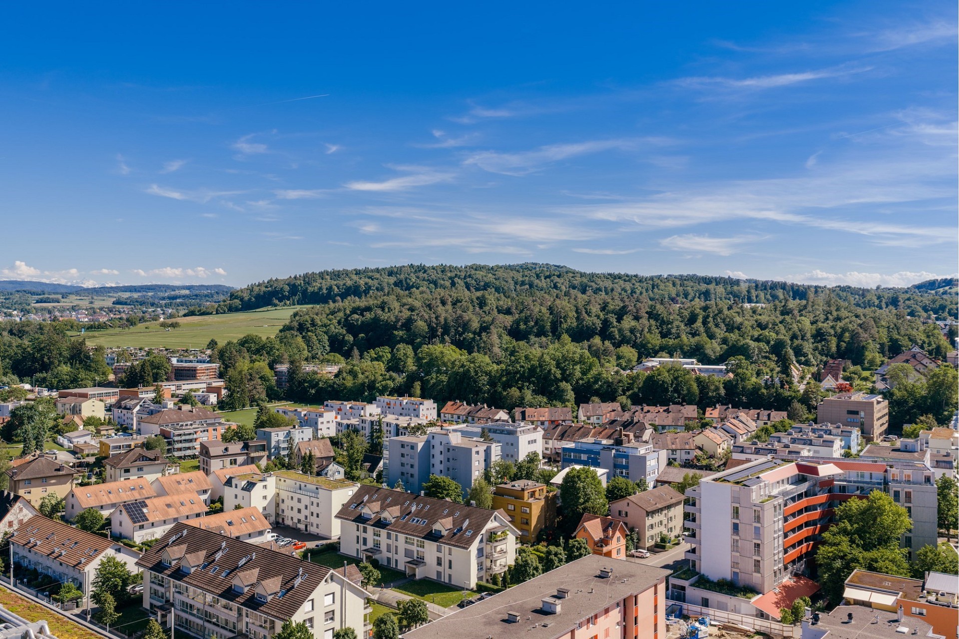 Stadt- und Landschaftspanorama