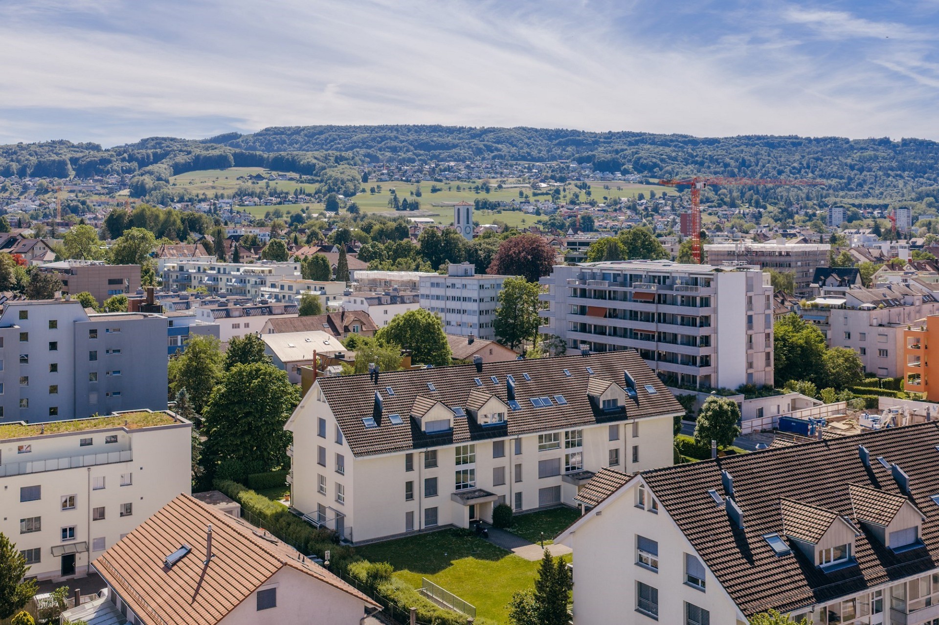Stadt- und Landschaftspanorama