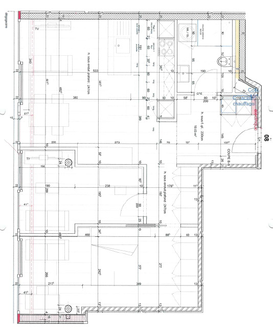 Grundriss einer Wohnung