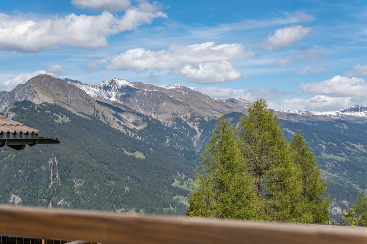 Alpenpanorama mit Balkonblick