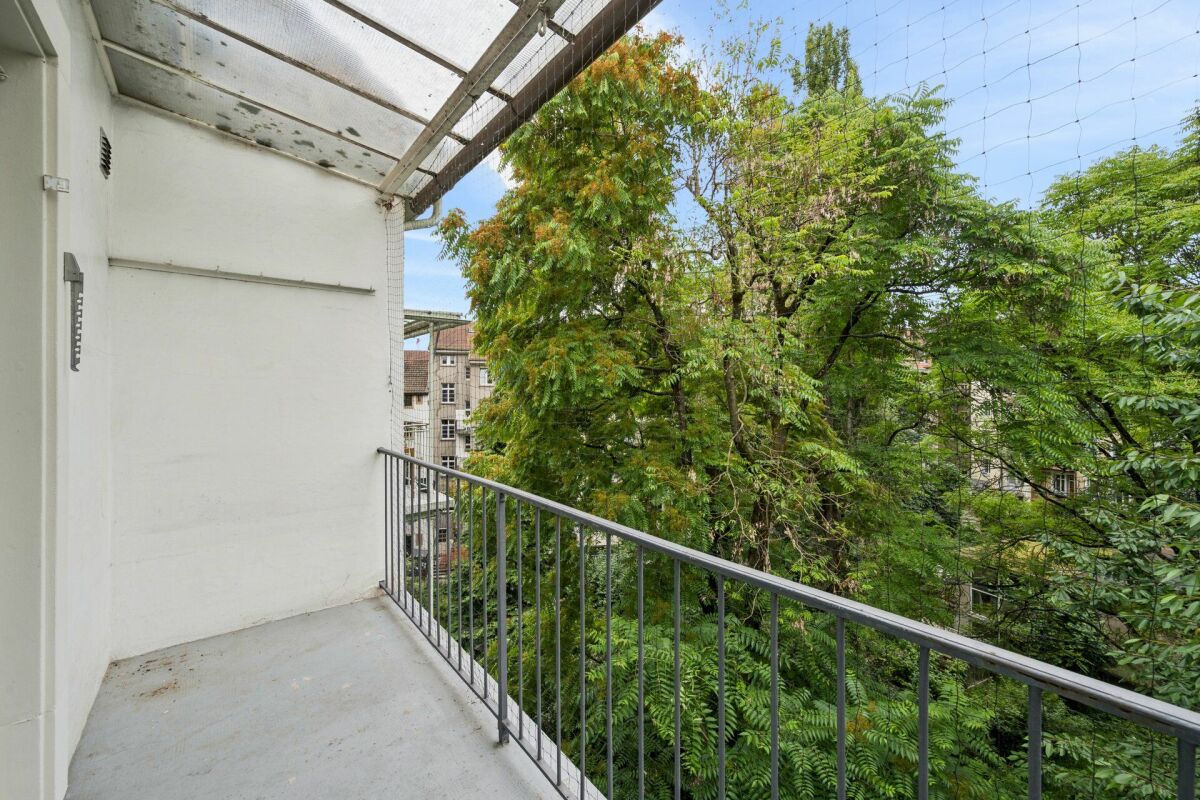 Balkon mit Blick ins Grüne
