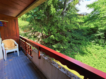 Balkon mit Blick ins Grüne