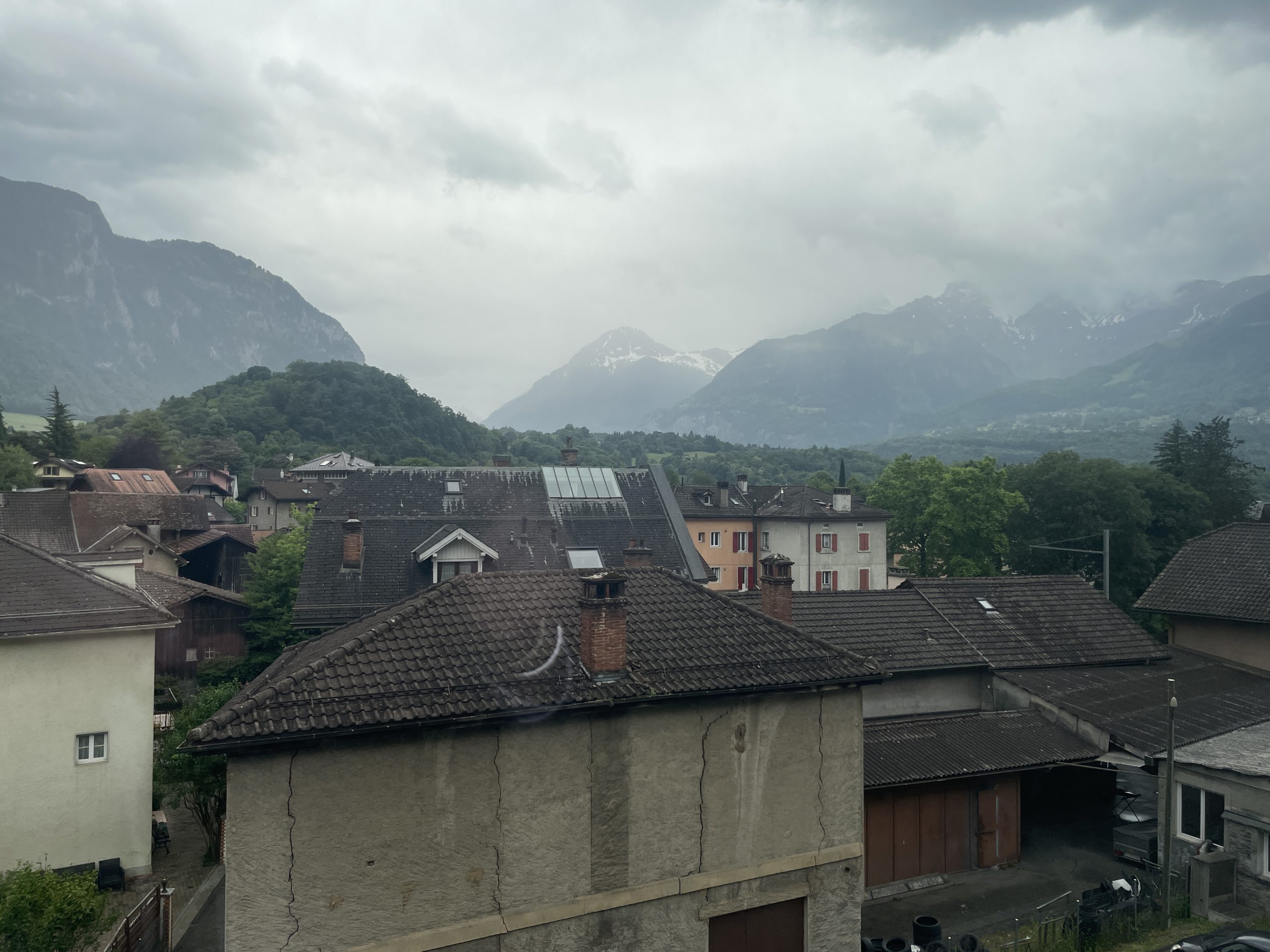 Bergdorf mit Panoramablick