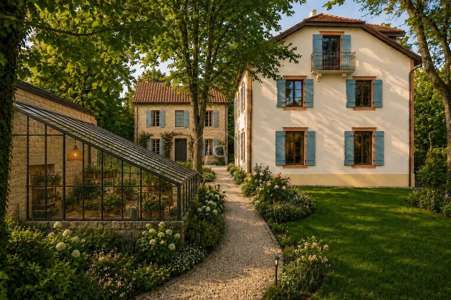 Charmantes Landhaus mit Garten und Wintergarten