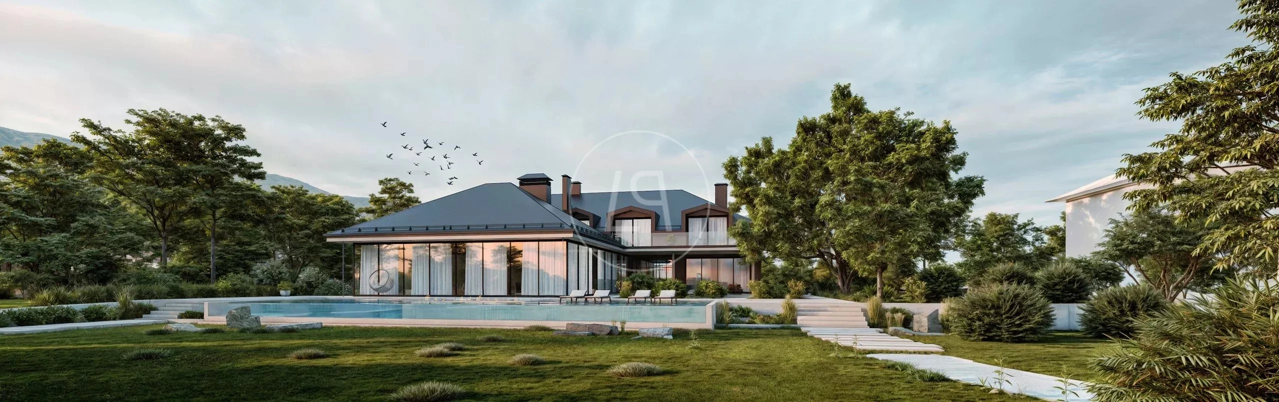 Luxuriöse Villa mit Pool und Garten