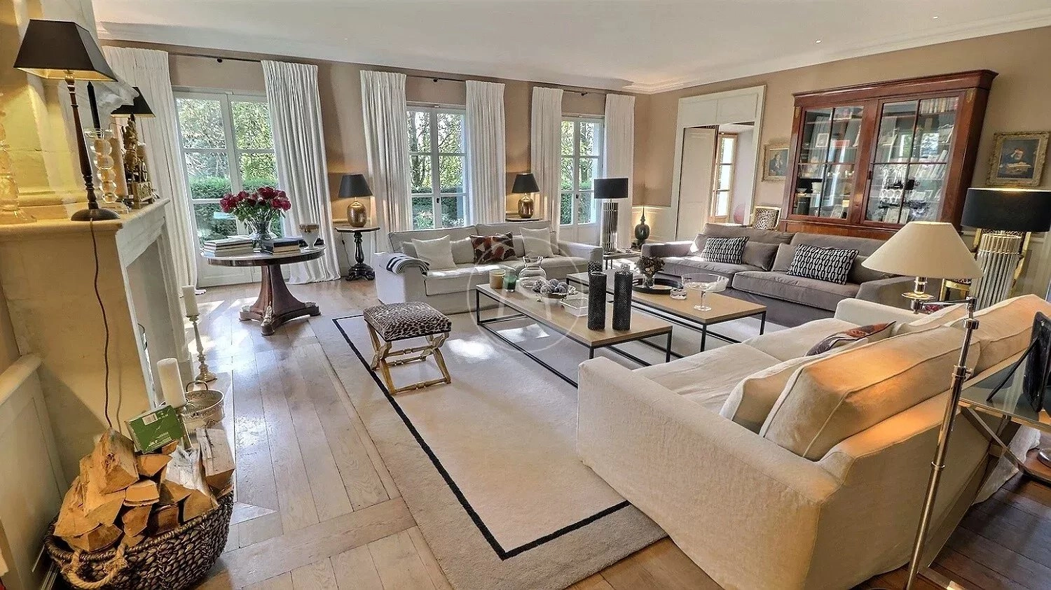 Elegantes Wohnzimmer mit klassischen Details