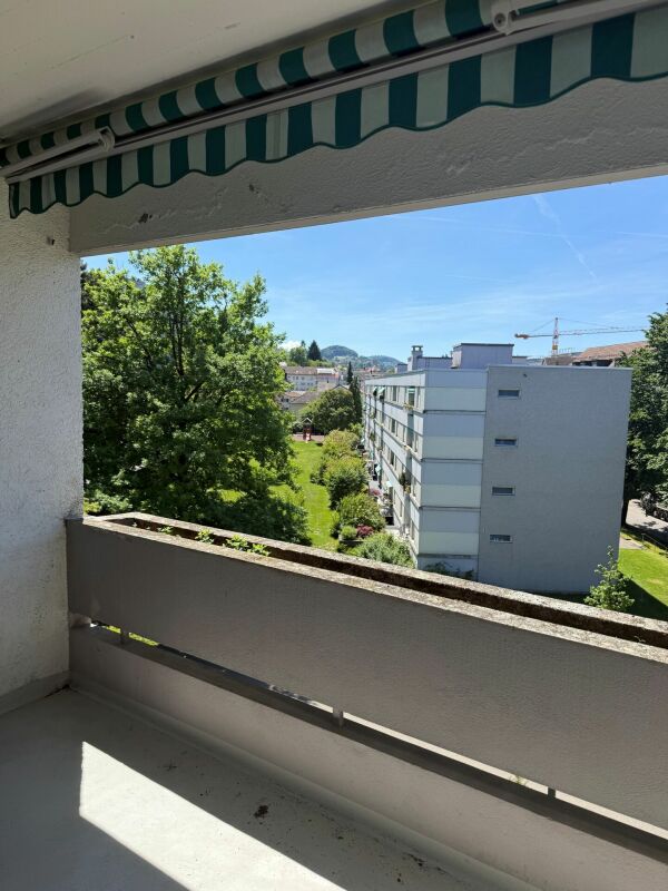 Balkon mit Blick ins Grüne