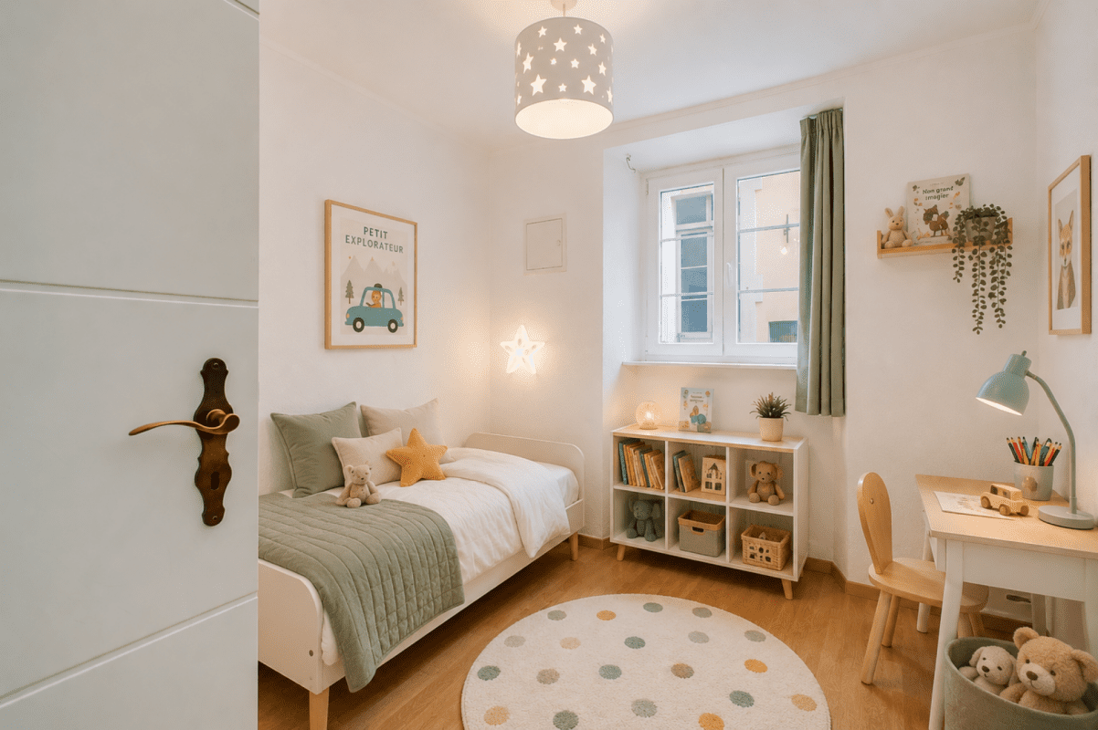 Kinderzimmer mit Tageslicht