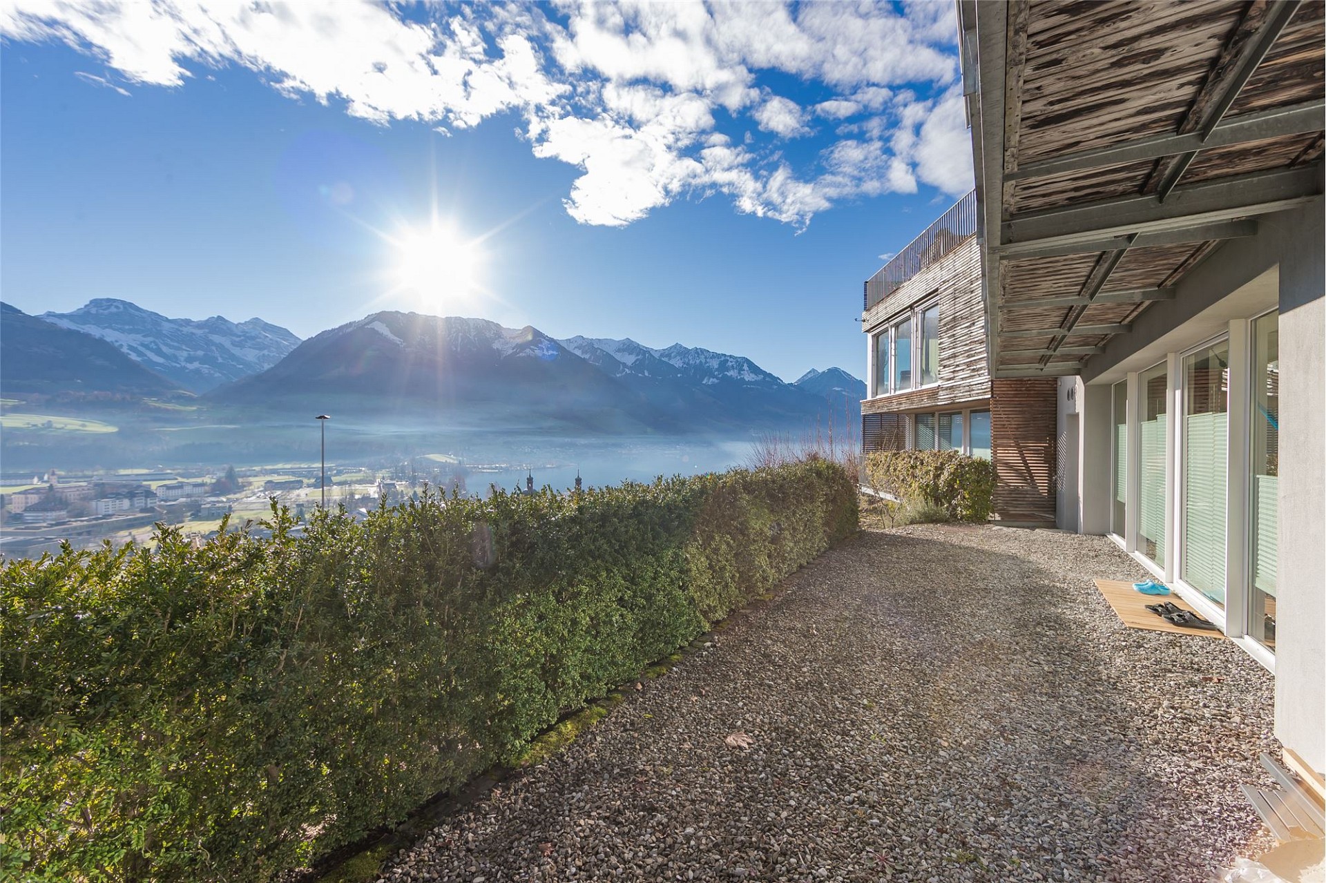 Bergterrasse mit Panoramaausblick