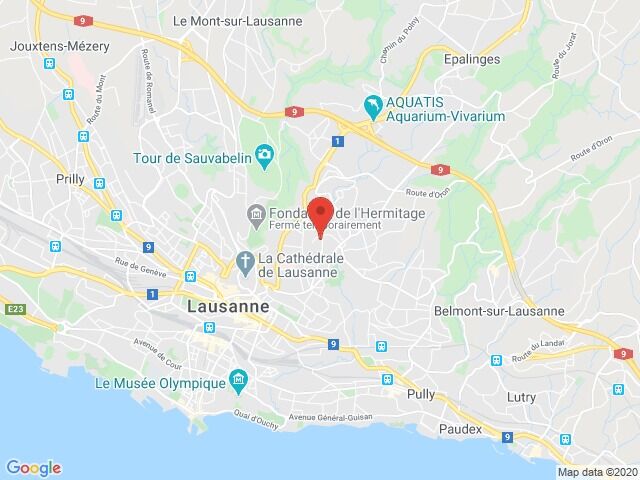 Karte von Lausanne