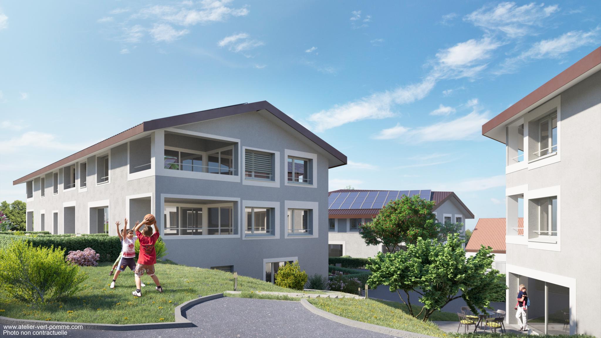 Moderne Wohnanlage im Grünen