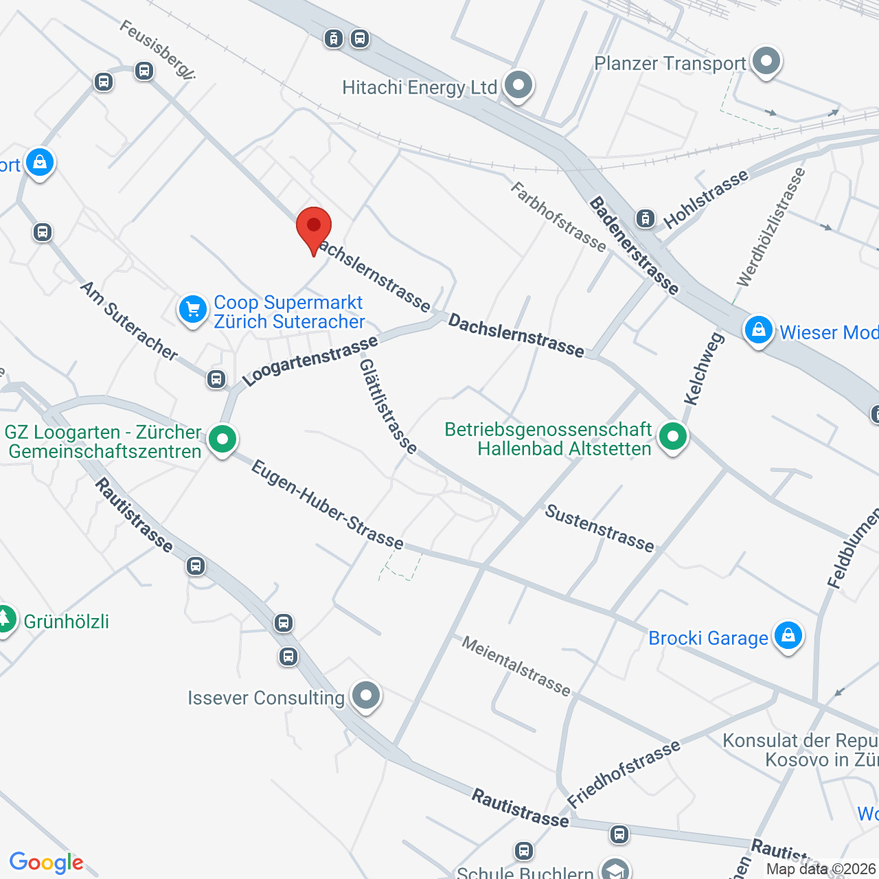 Kartenansicht mit markiertem Standort