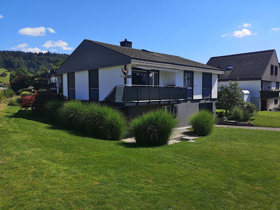 Modernes Einfamilienhaus mit Garten