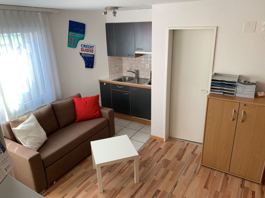 Wohnzimmer mit Küchenzeile
