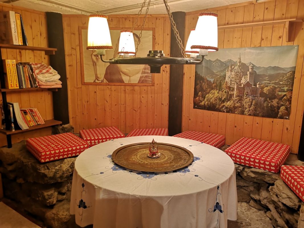 Gemütliche rustikale Sitzecke