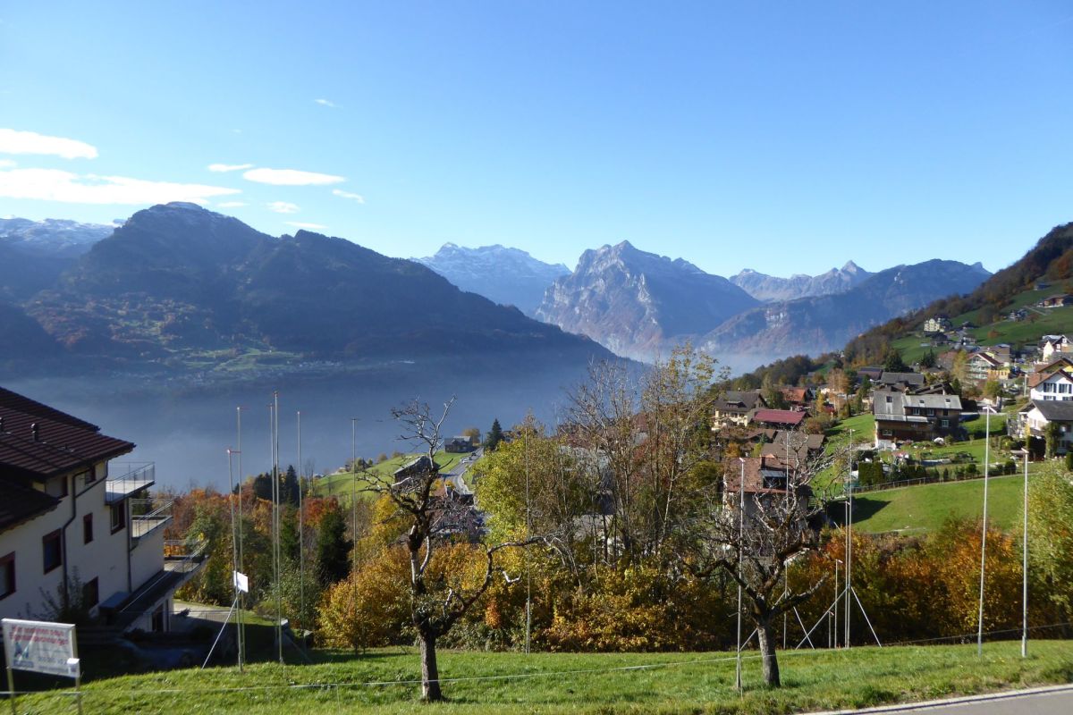 Alpenpanorama mit Seeblick und Hanglage