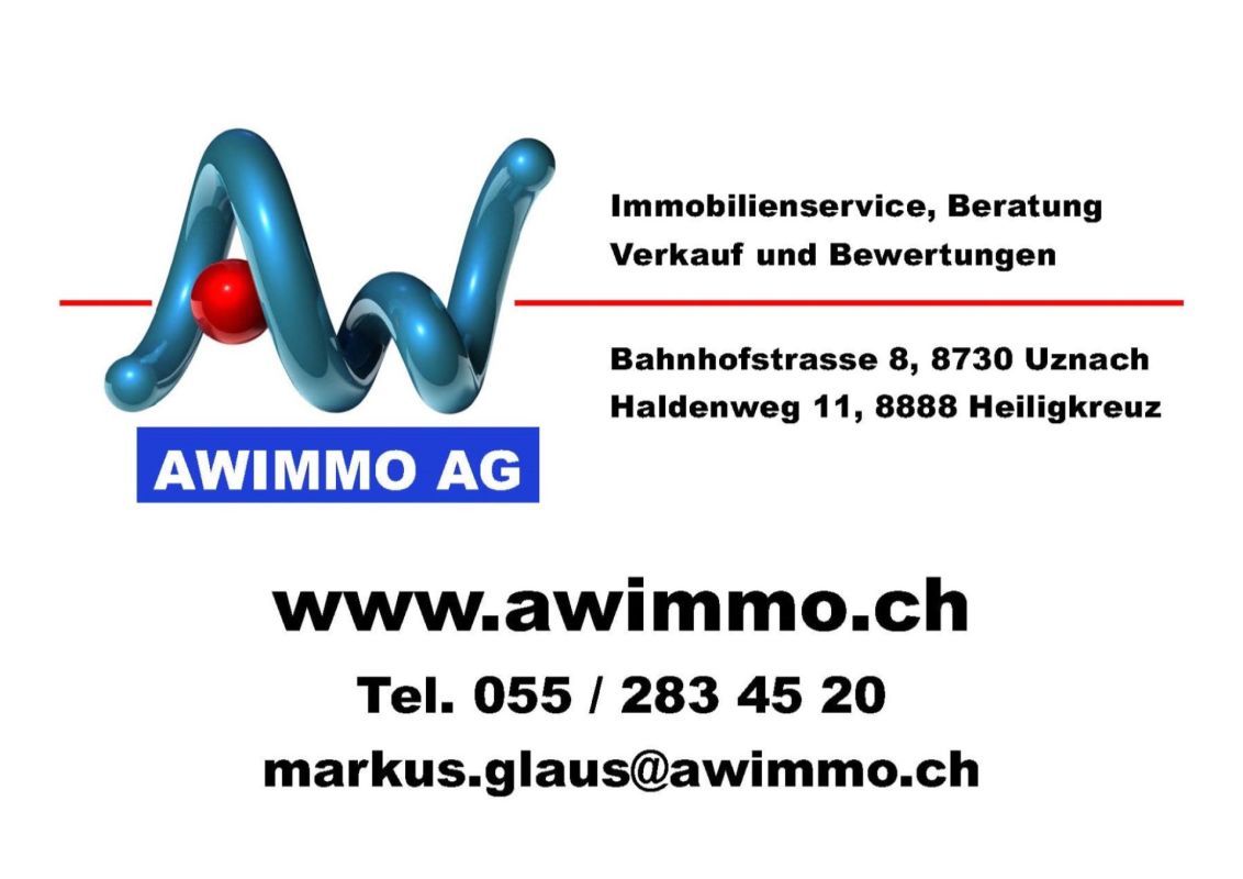 Werbe- und Kontaktgrafik eines Immobilienservices