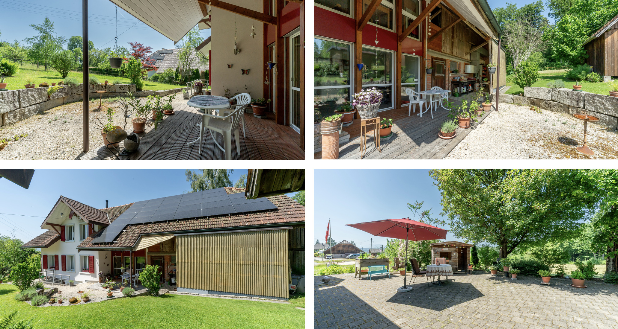 Ländliches Wohnhaus mit Terrasse und Garten