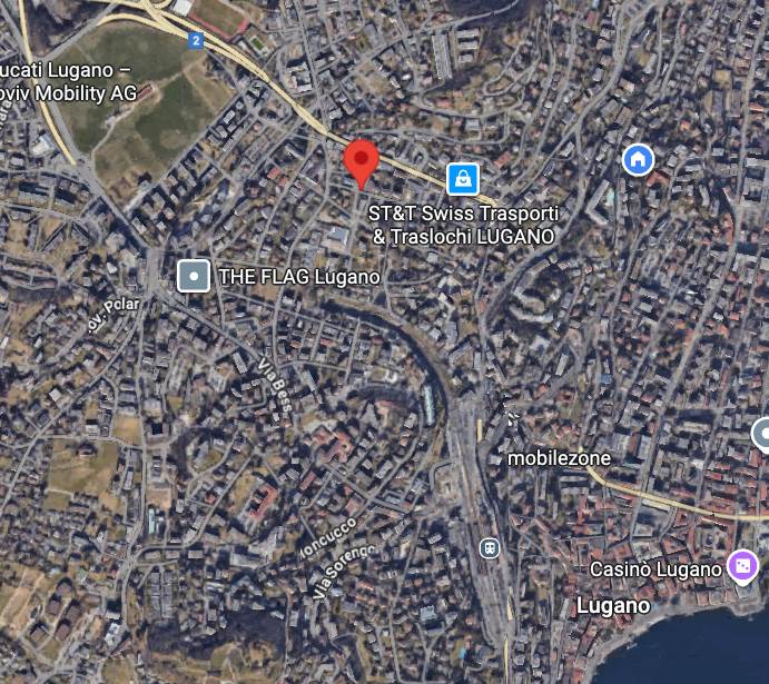 Satellitenkarte von Lugano