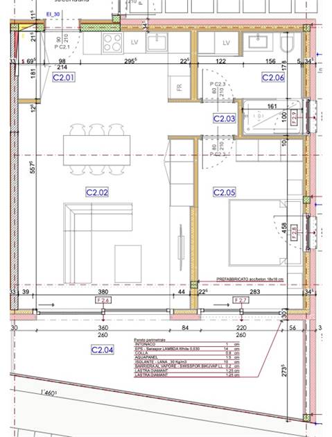 Grundriss einer Wohnung