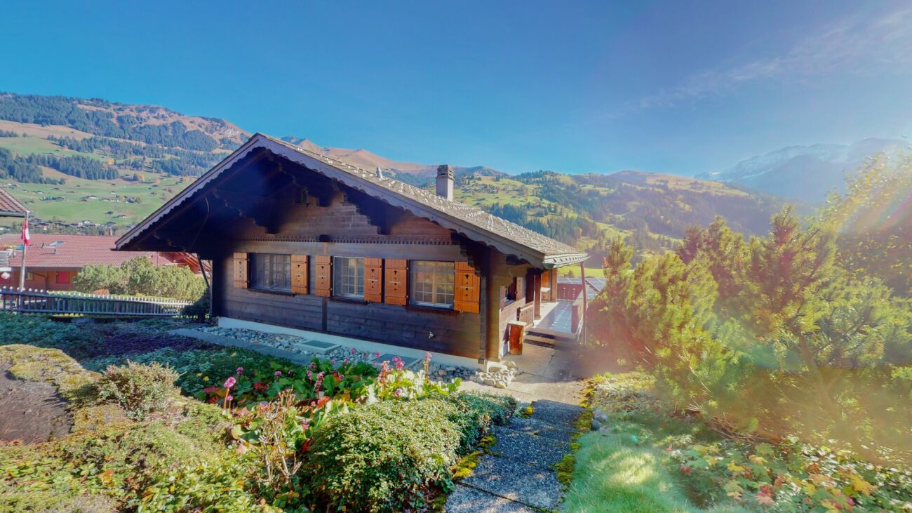 Alpen-Chalet mit Garten und Bergblick