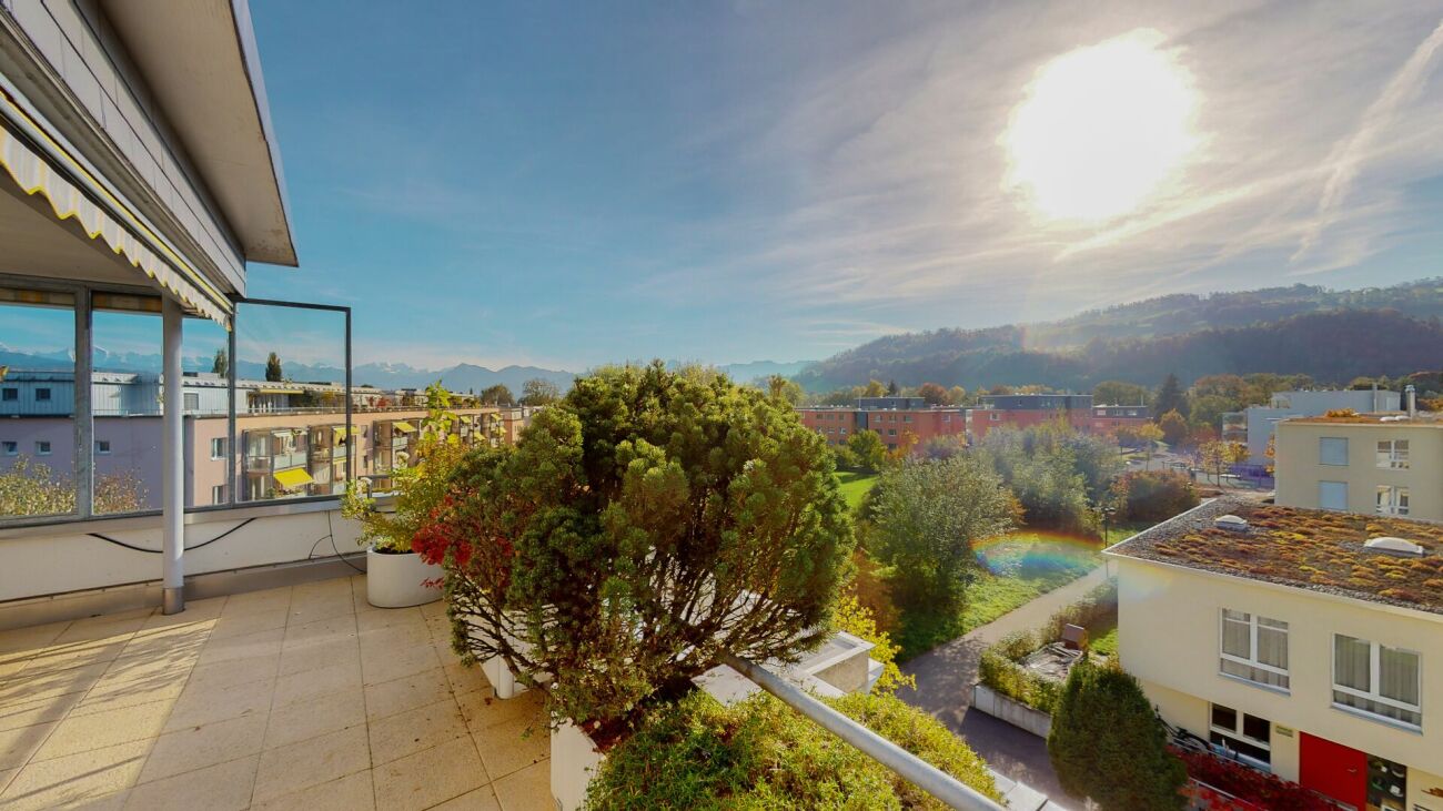 Balkon mit Panoramablick