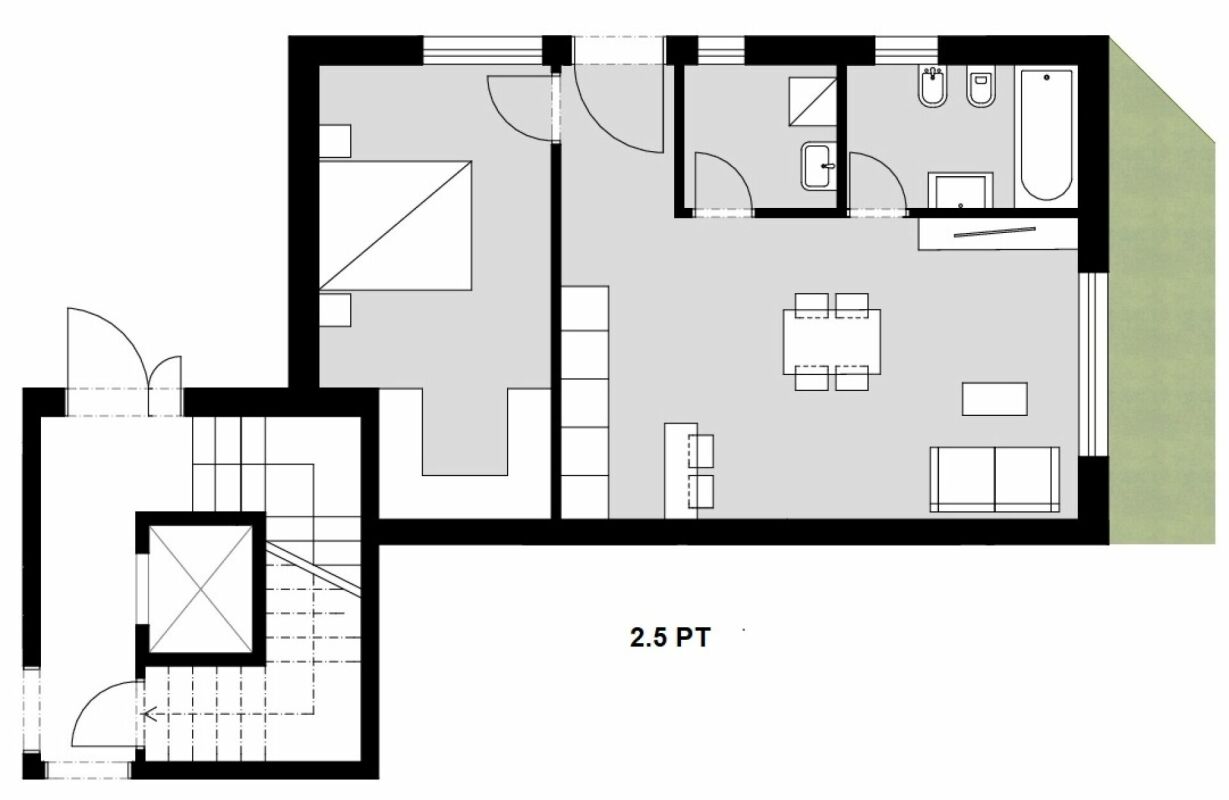 Grundriss einer Wohnung