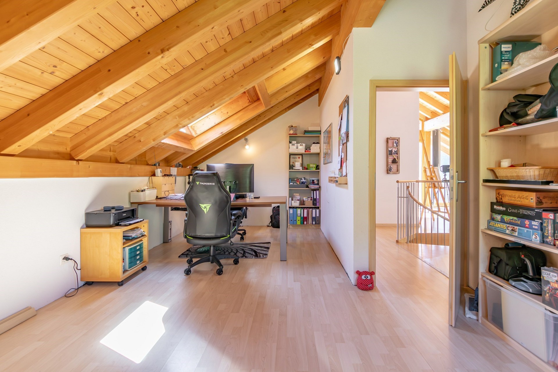 Ausgebauter Dachraum als Homeoffice