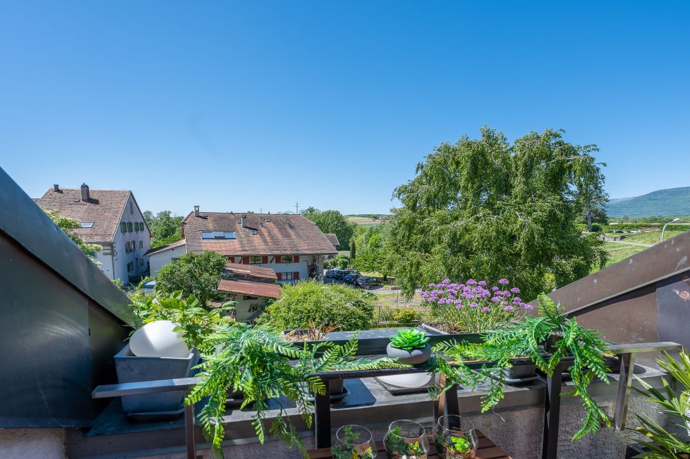 Balkon mit weitem Ausblick
