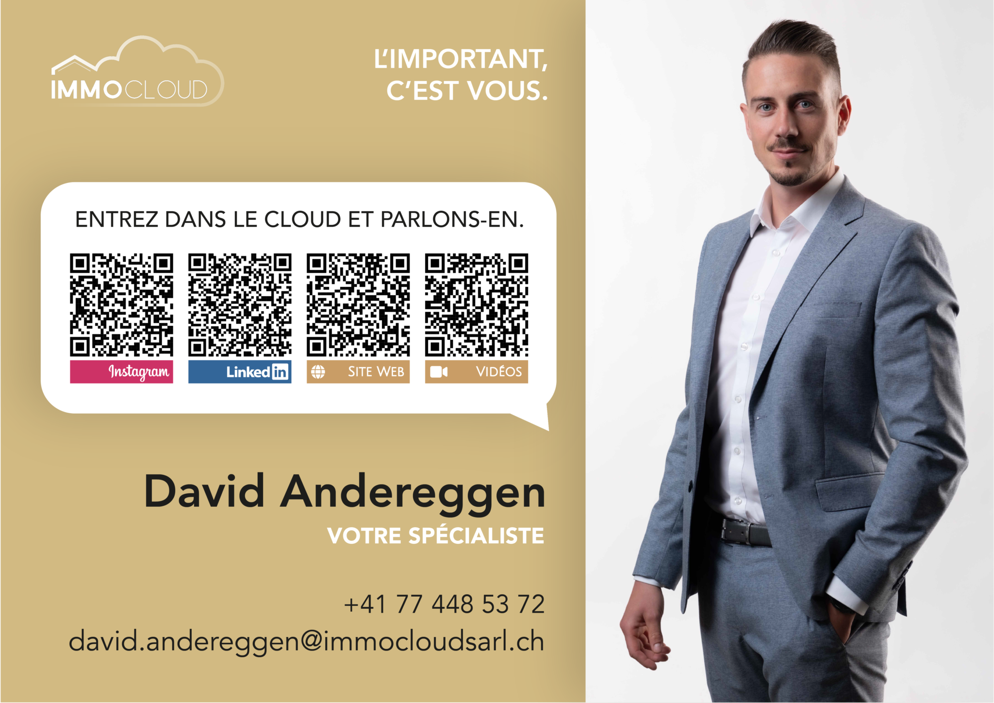 Werbeanzeige eines Immobilienmaklers