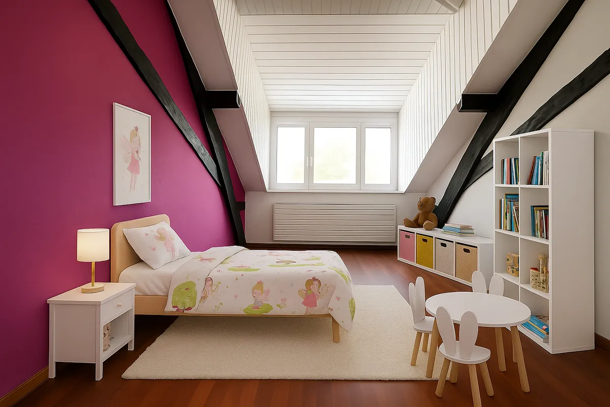 Kinderzimmer im Dachgeschoss