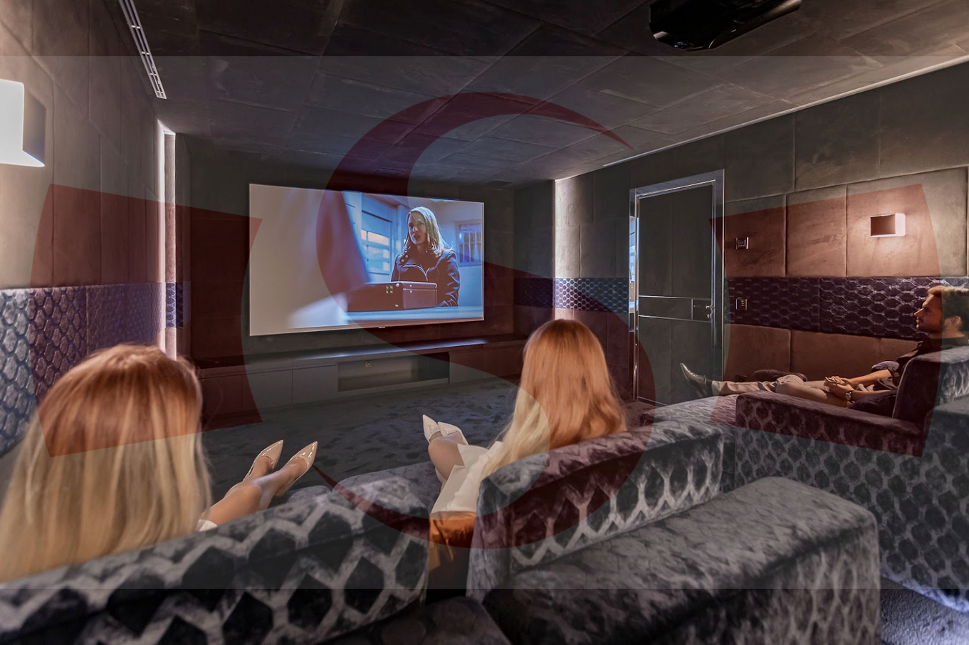 Heimkino mit Sitzecke