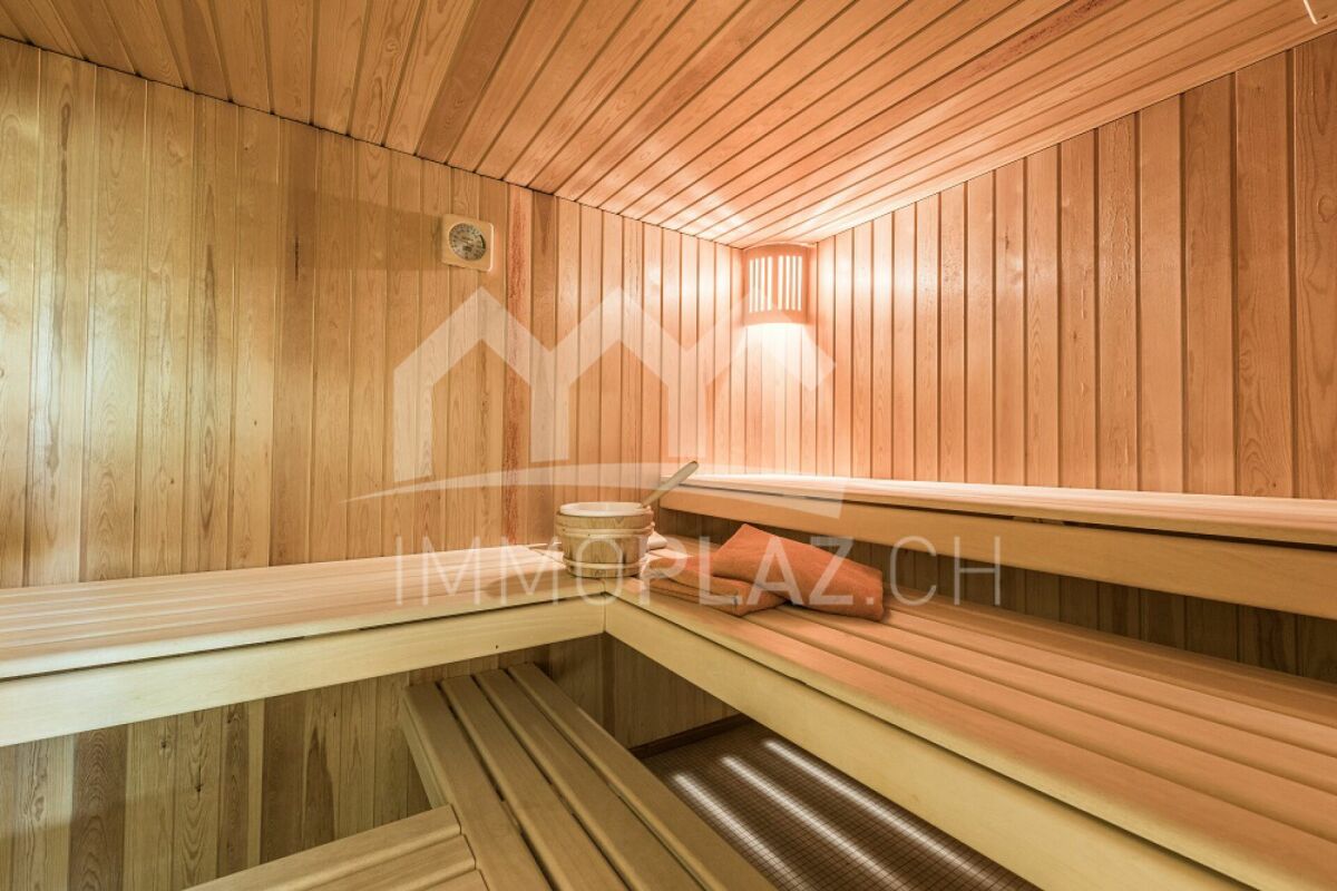 Sauna mit Holzverkleidung