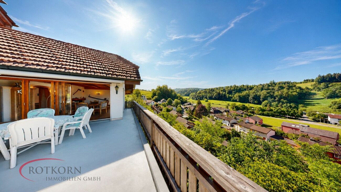 Balkon mit Panoramablick