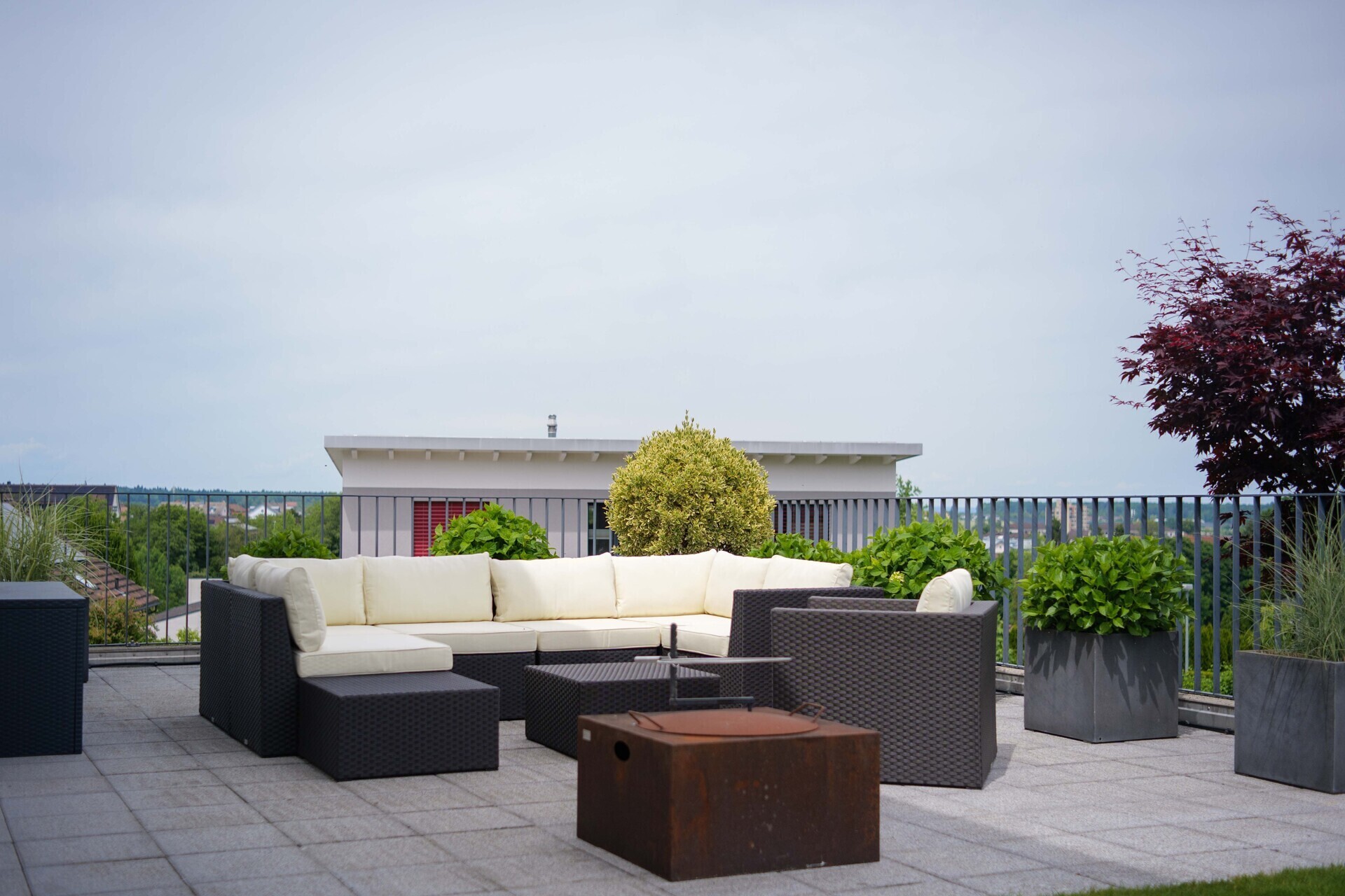 Dachterrasse mit Sitzgruppe